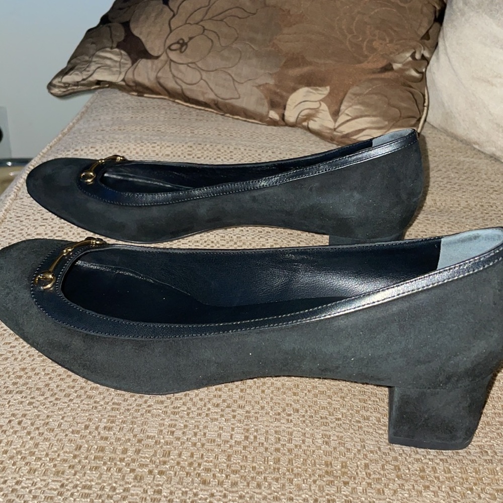 New Authentic gucci Horsebit suede heel - Picture 11 of 16